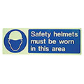 Safety Helmets Must Be Worn - Rigid PVC Sign - Steel Suppliers