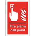Fire Alarm Call Point - Rigid PVC Sign - Steel Suppliers