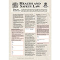 Health & Safety Law Poster - Laminated Paper - Steel Suppliers