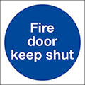 Fire Door Keep Shut - Rigid PVC Sign - Steel Suppliers