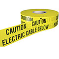 Caution Electrical Cable Below - Underground Tapes - Steel Suppliers