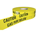 Caution Gas Mains(Pipe) Below - Underground Tapes - Steel Suppliers