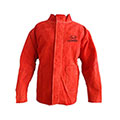 Red Leather Welders Jacket - Steel Suppliers