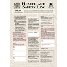 Health & Safety Law Poster - Laminated Paper
