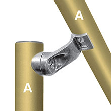L160 - Smooth Handrail Fitting- DDA Compliant