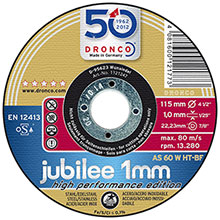 Dronco Jubilee - 1mm - Inox Thin Steel Cutting Discs - 25 Pack