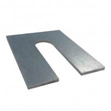 Steel Shim - Pre Galv 150 x 100 x 3mm  Horseshoe