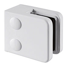 Model 21 Flat - Glass Clamps - White