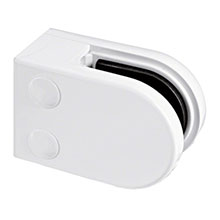 Model 22 Flat - Glass Clamps - White