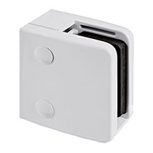 Model 26 Flat - Glass Clamps - White