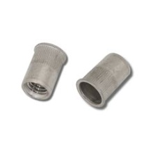 JRP Reduced Head Round Knurled - Open Blind Rivet Nut - A2