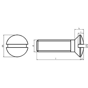 M4 - A2 -Grade 304 - DIN964 M4 - A2 -Grade 304 - DIN964